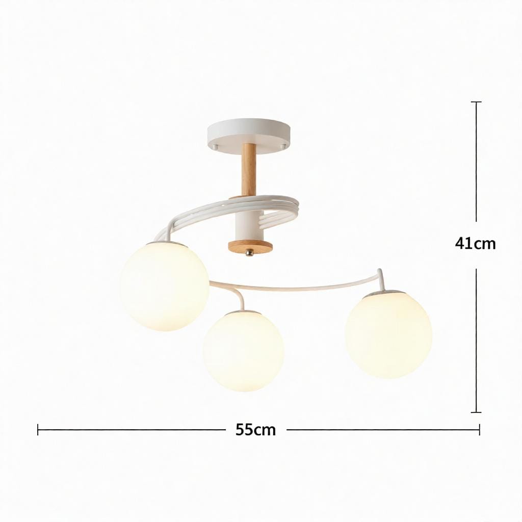 Tarnelui 3 | Semi Flush Mounted Light - Detail View #10 | HomeCartel