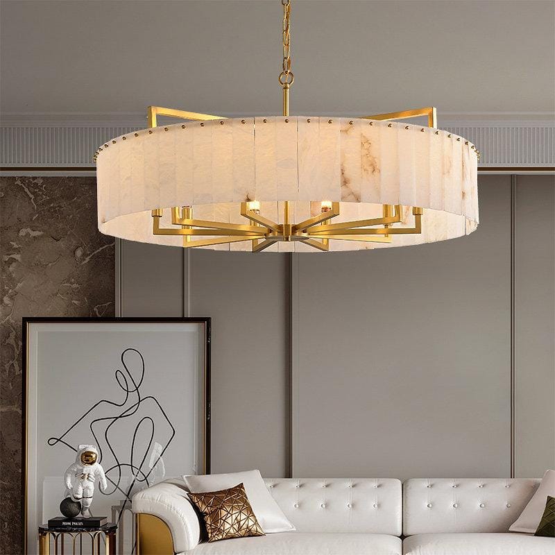 Norvethara | Alabaster Chandelier - Detail View #3 | HomeCartel