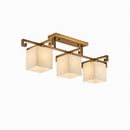 Valnela A | Alabaster Semi Flush Mounted Light