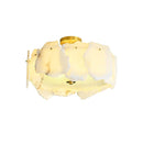 Xenavor E | Alabaster Semi Flush Mounted Light