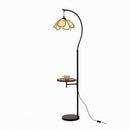 Faylira | Integrated Shelf Floor Lamp