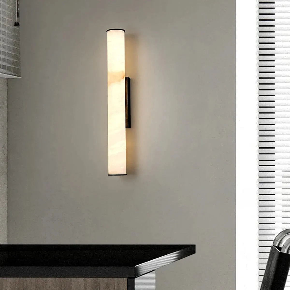 Velxen | Alabaster Wall Light - Detail View #2 | HomeCartel