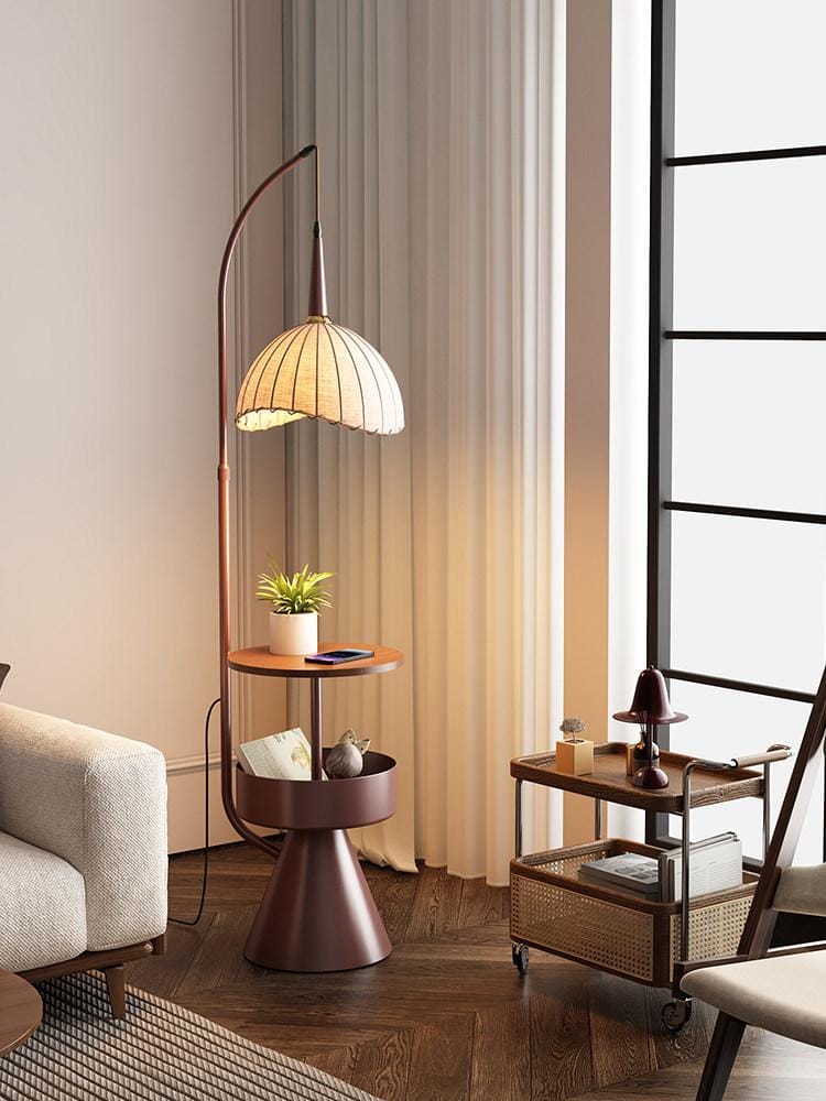 Hilessyn | Integrated Shelf Floor Lamp - Detail View #2 | HomeCartel