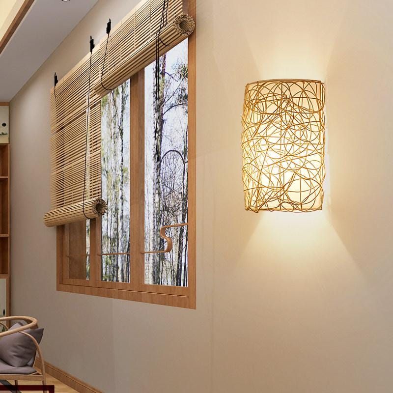 Luxira | Rattan Wall Light - Detail View #5 | HomeCartel