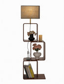 Mirethra | Integrated Shelf Floor Lamp