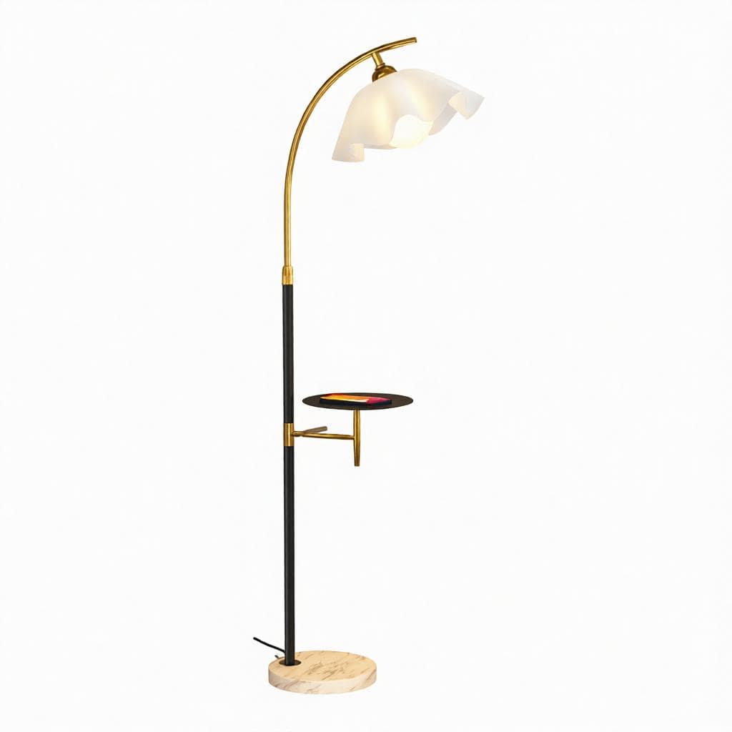 Unelira | Integrated Shelf Floor Lamp - Detail View #6 | HomeCartel