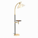 Unelira | Integrated Shelf Floor Lamp