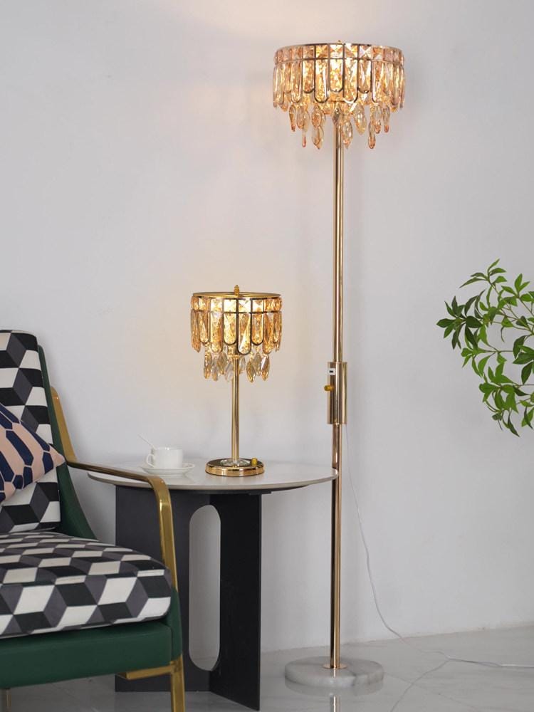 Syllarin Une I Crystal Floor Lamp - Detail View #3 | HomeCartel