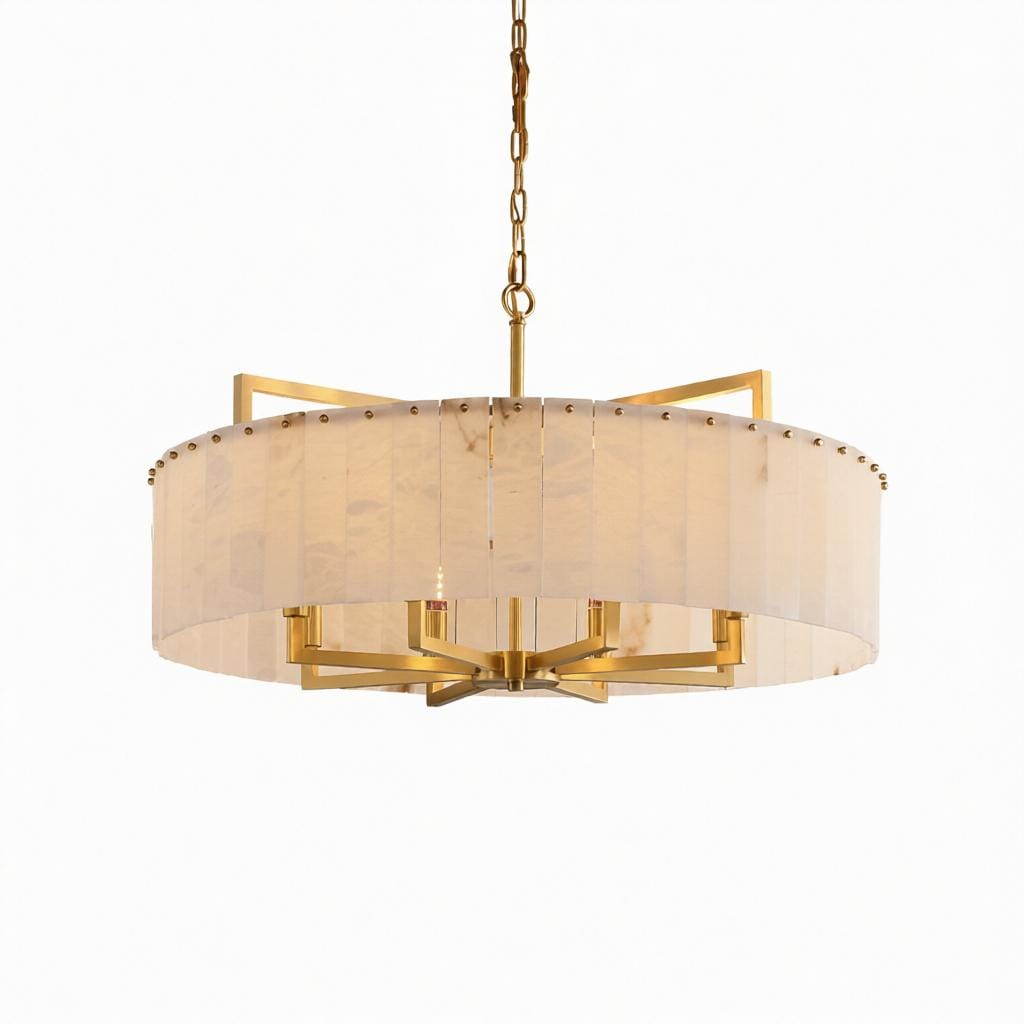 Norvethara | Alabaster Chandelier - Detail View #9 | HomeCartel