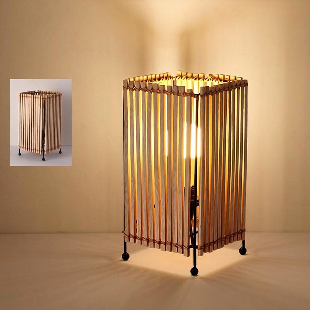 Darethiel | Rattan Floor Lamp - Detail View #2 | HomeCartel