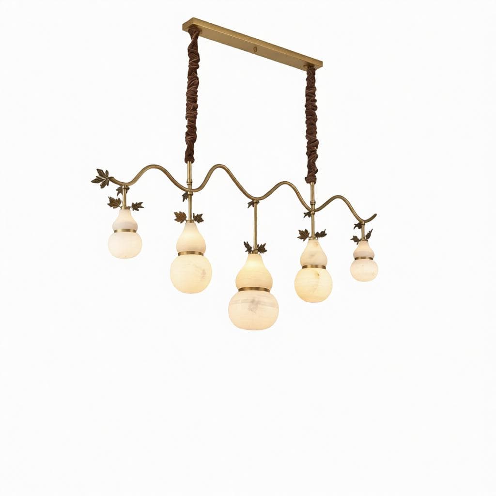 Valsyla | Alabaster Linear Chandelier - Modern Chandelier | HomeCartel Philippines