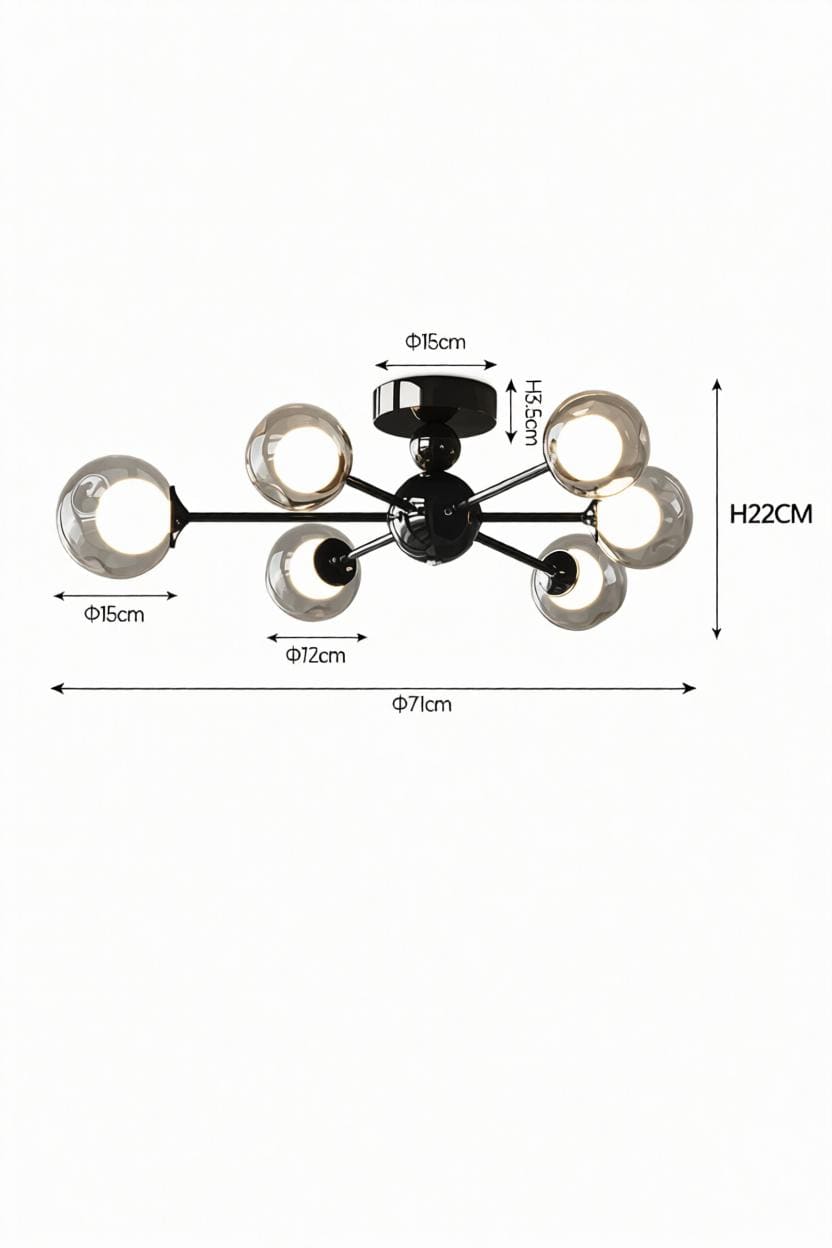 Orisela | Semi Flush Mounted Light - Detail View #5 | HomeCartel