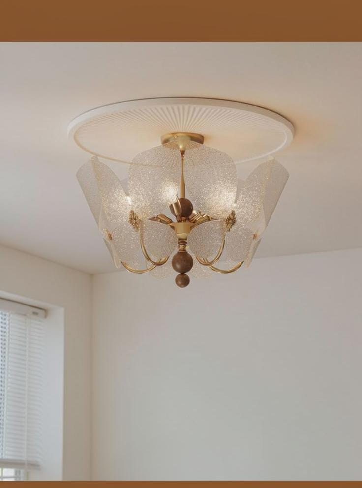 Veylenora A | Semi Flush Mounted Light - Detail View #2 | HomeCartel