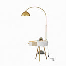Drevalyn | Integrated Shelf Floor Lamp