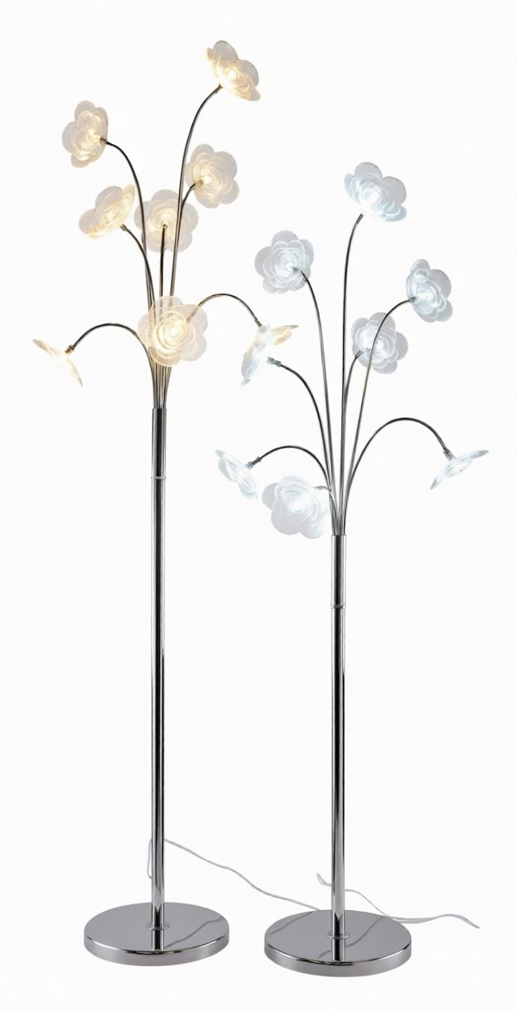 Oalyndris I Crystal Floor Lamp - Detail View #2 | HomeCartel