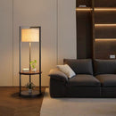 Halinora Une | Integrated Shelf Floor Lamp