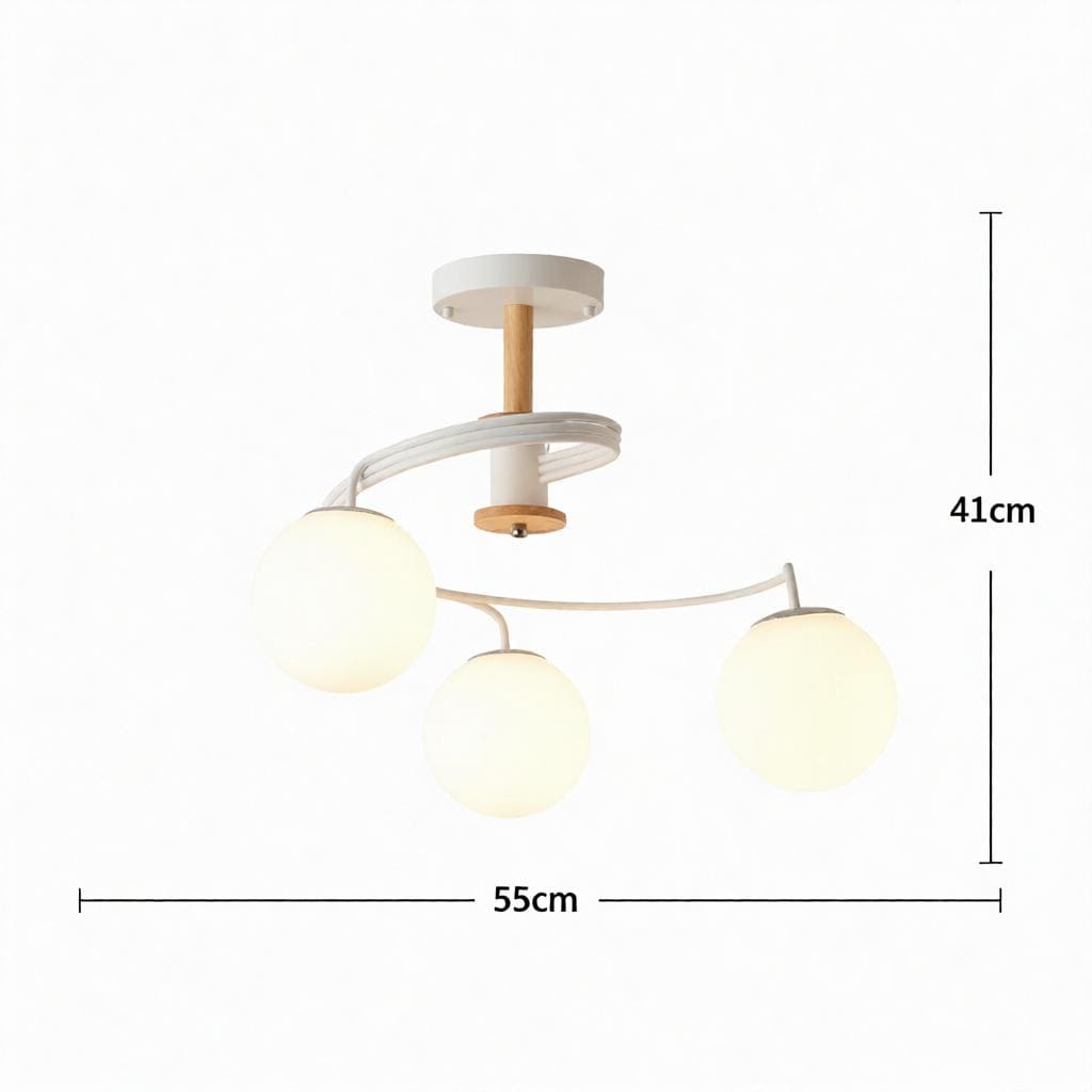 Tarnelui 3 | Semi Flush Mounted Light - Detail View #9 | HomeCartel
