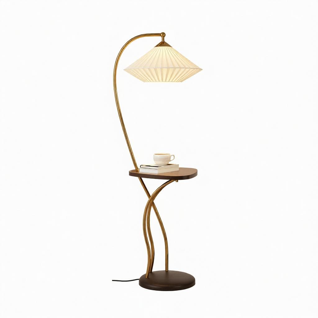 Qirissea | Integrated Shelf Floor Lamp - Modern Floor Lamp | HomeCartel Philippines