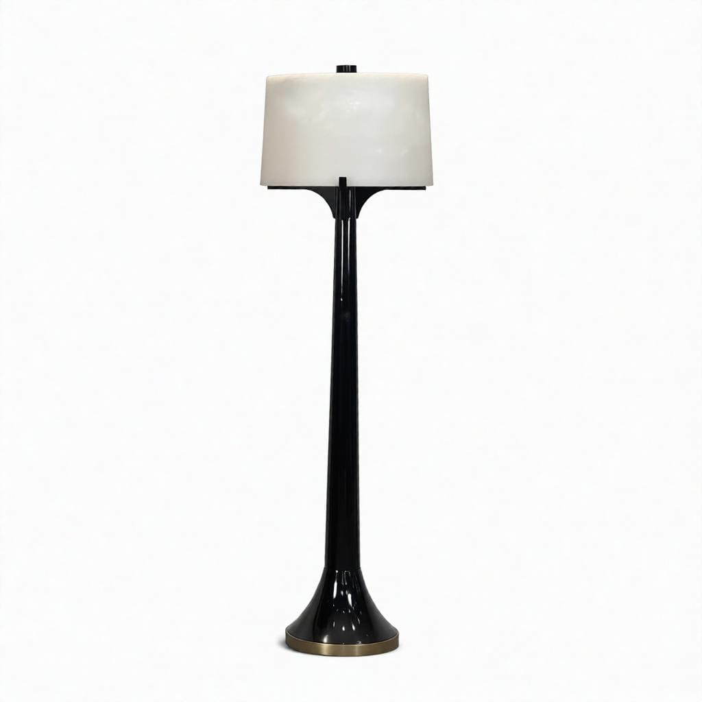 Norranyn Une | Alabaster Floor Lamp - Home Cartel ®