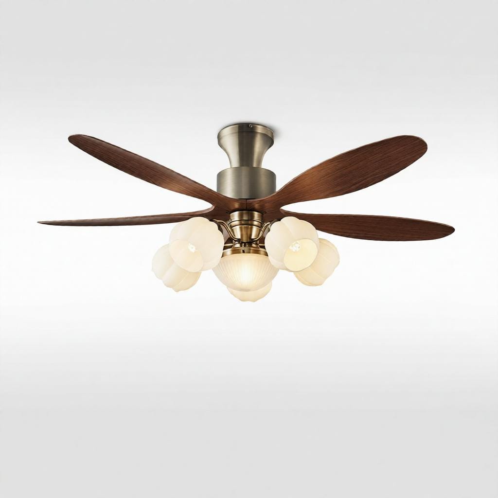 Imarel Une | Outdoor Lighted Ceiling Fan - Detail View #2 | HomeCartel