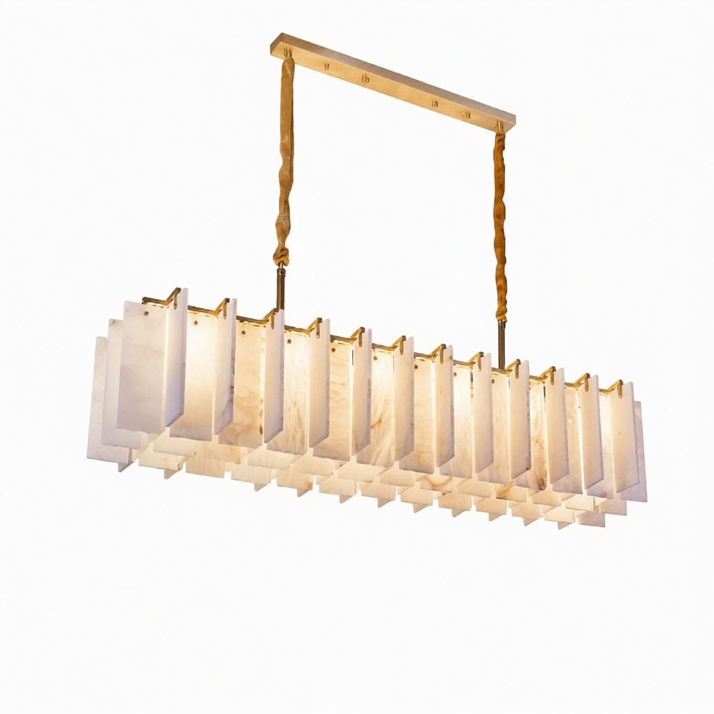Irriniel C | Alabaster Linear Chandelier - Modern Chandelier | HomeCartel Philippines