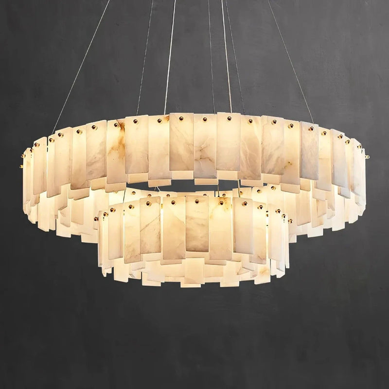 Tylindra Deux | Alabaster Chandelier
