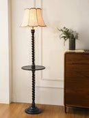 Zurethae | Integrated Shelf Floor Lamp