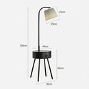 Aesmera B | Integrated Shelf Floor Lamp
