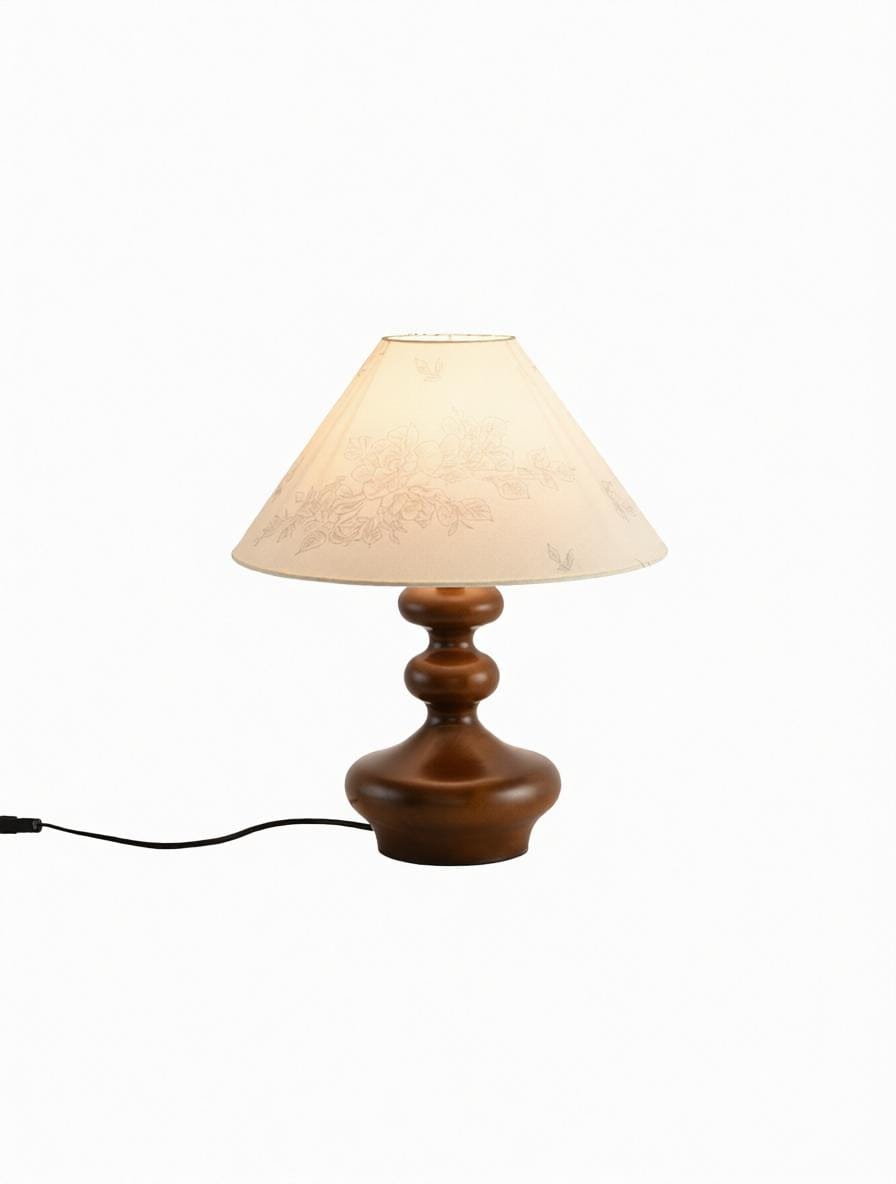 Gelyndra A | Wood Table Lamp - Detail View #3 | HomeCartel