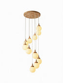 Illumena | Wood Cluster Chandelier