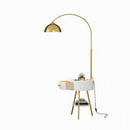 Drevalyn | Integrated Shelf Floor Lamp