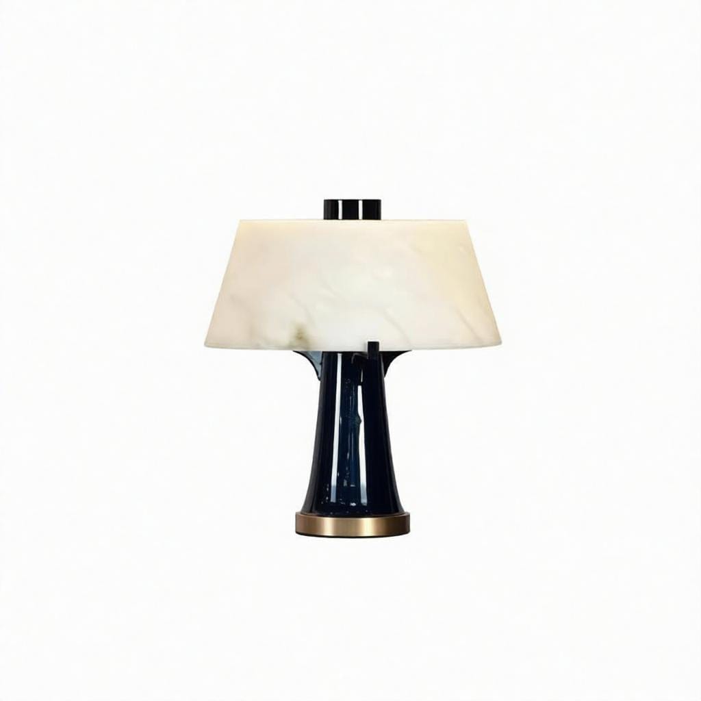 Nornoron Une | Alabaster Table Lamp - Home Cartel ®