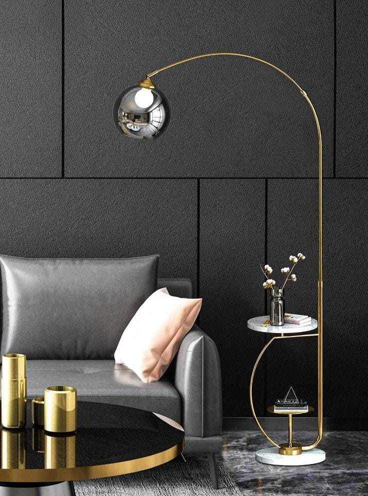 Florelle | Integrated Shelf Floor Lamp - Detail View #2 | HomeCartel