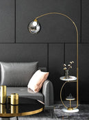 Florelle | Integrated Shelf Floor Lamp