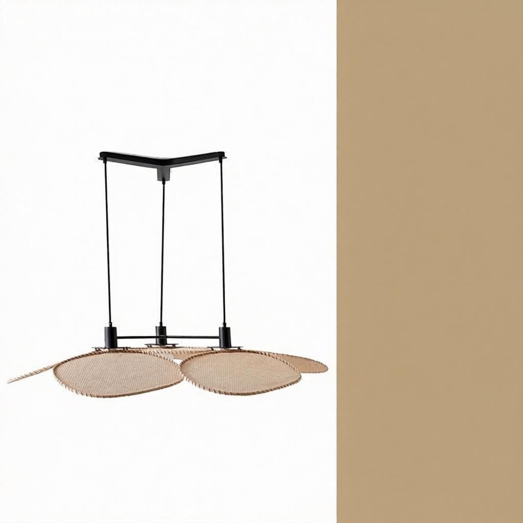 Brivessa D | Linear Rattan Chandelier - Detail View #3 | HomeCartel