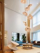 Halius | Rattan Cluster Chandelier