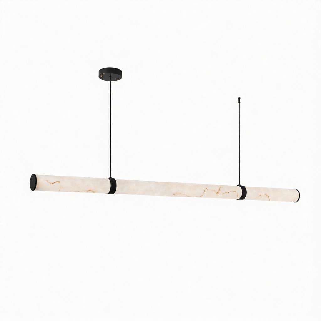 Elynavora | Linear Alabaster Pendant Light - Detail View #4 | HomeCartel