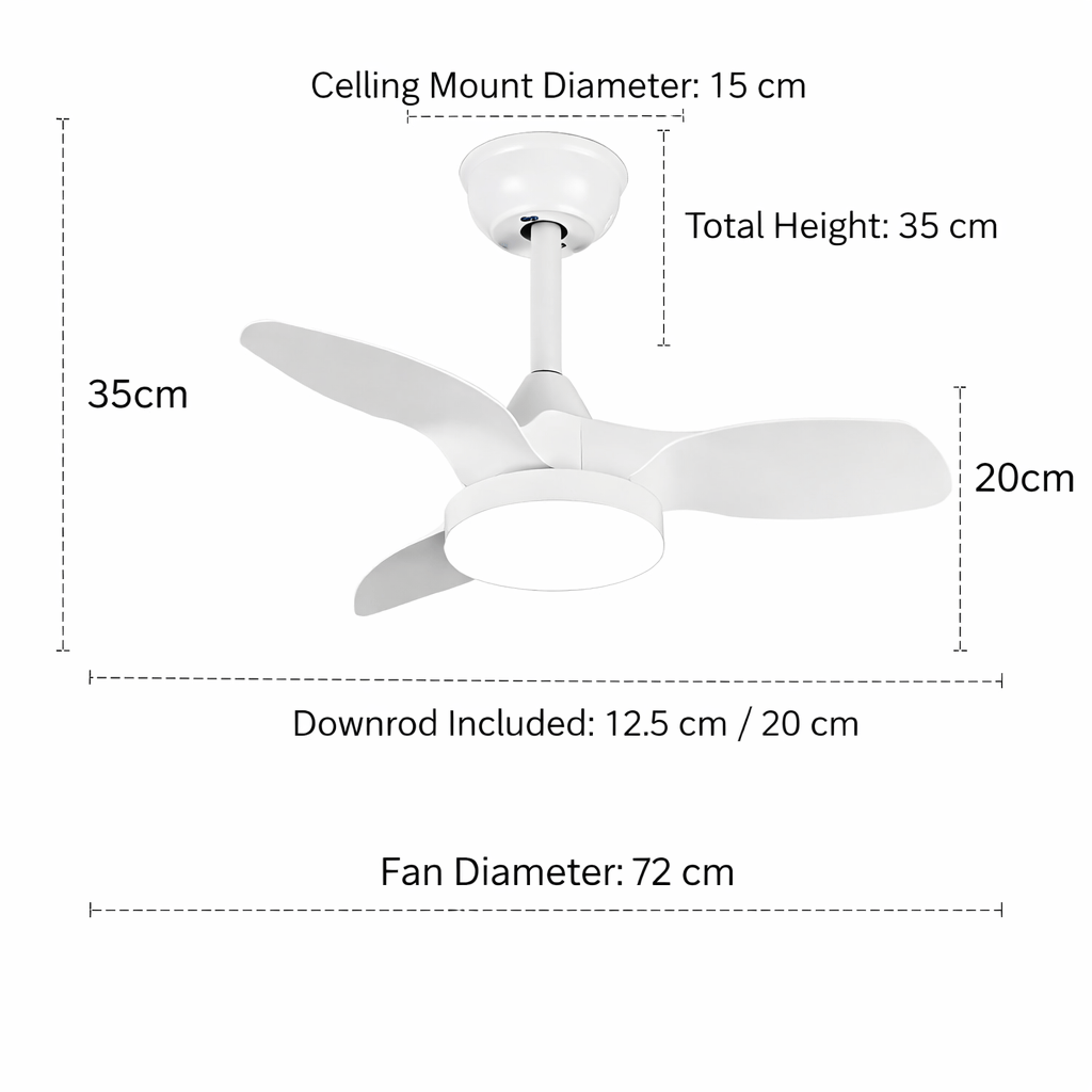 Althorin | Lighted Ceiling Fan - Detail View #2 | HomeCartel