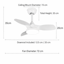 Althorin | Lighted Ceiling Fan