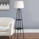 Luvienne | Integrated Shelf Floor Lamp