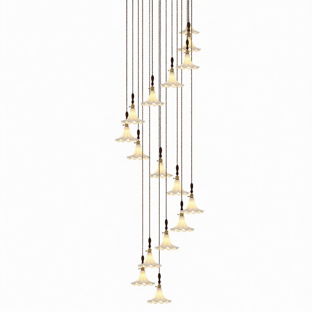 Havenfield | Wood Cluster Chandelier