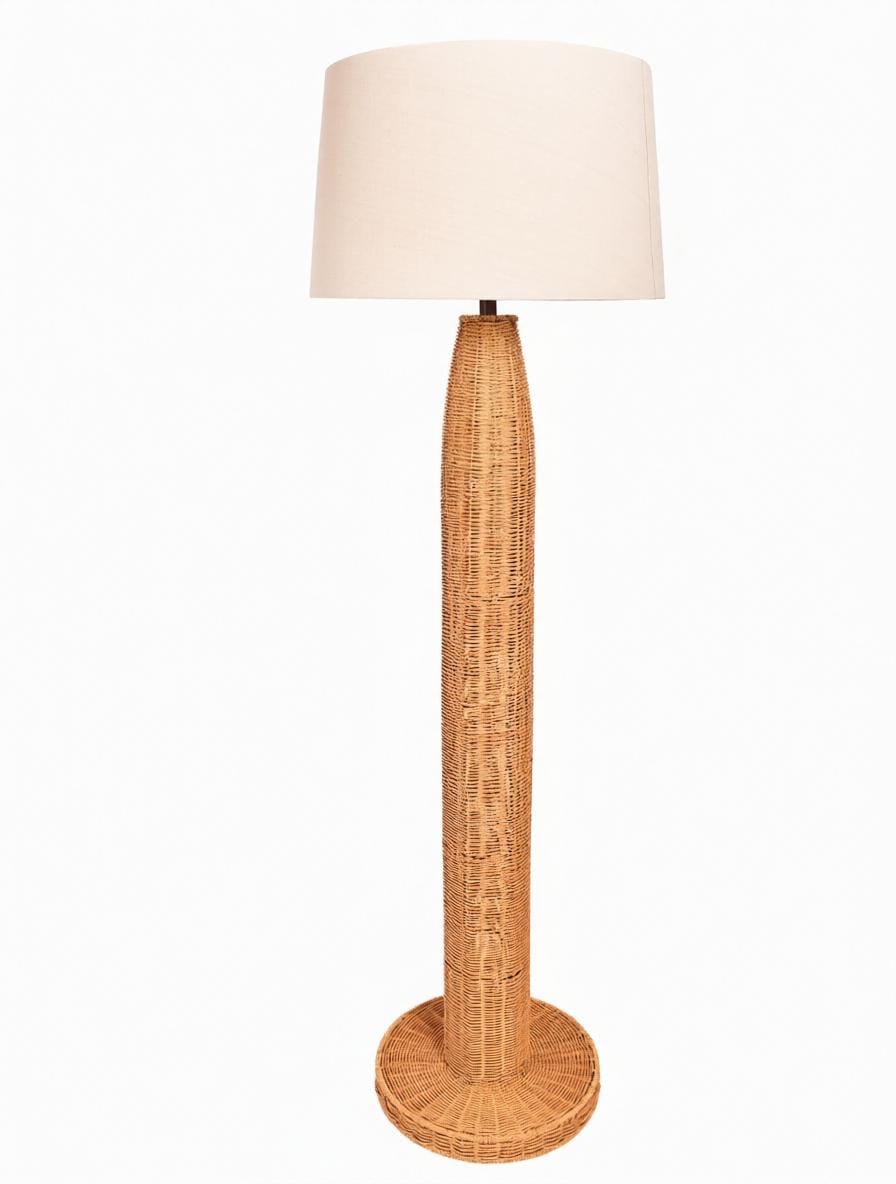 Denoria | Rattan Floor Lamp - Detail View #2 | HomeCartel