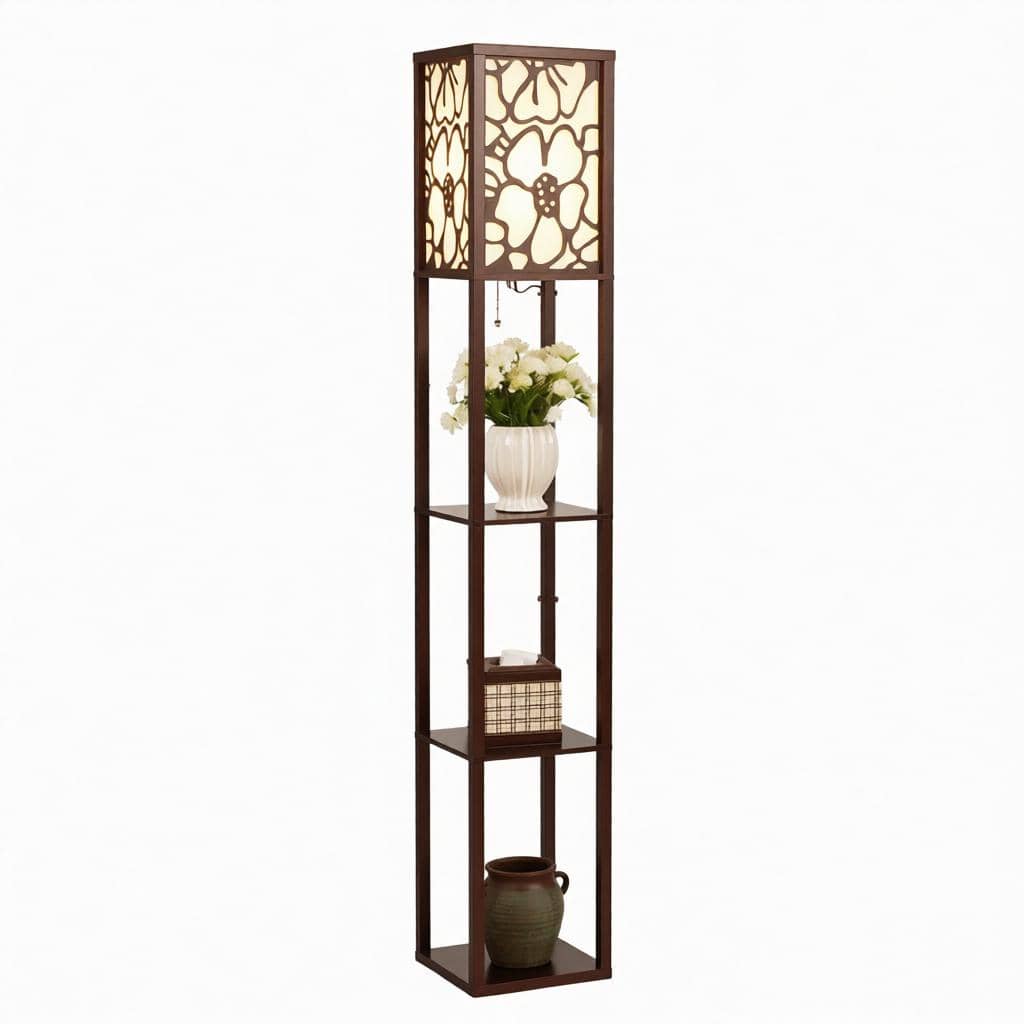 Talissa Une | Integrated Shelf Floor Lamp - Detail View #6 | HomeCartel