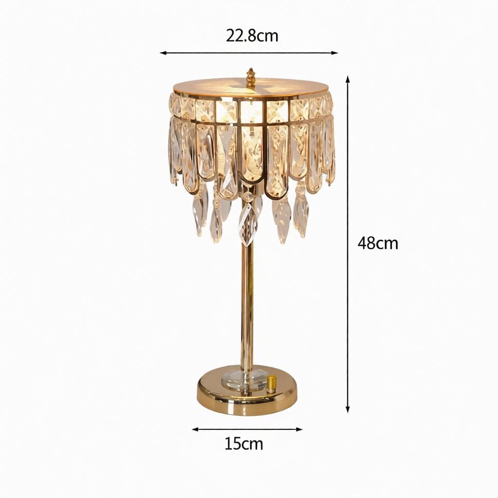 Krelisca | Crystal Table Lamp - Detail View #3 | HomeCartel