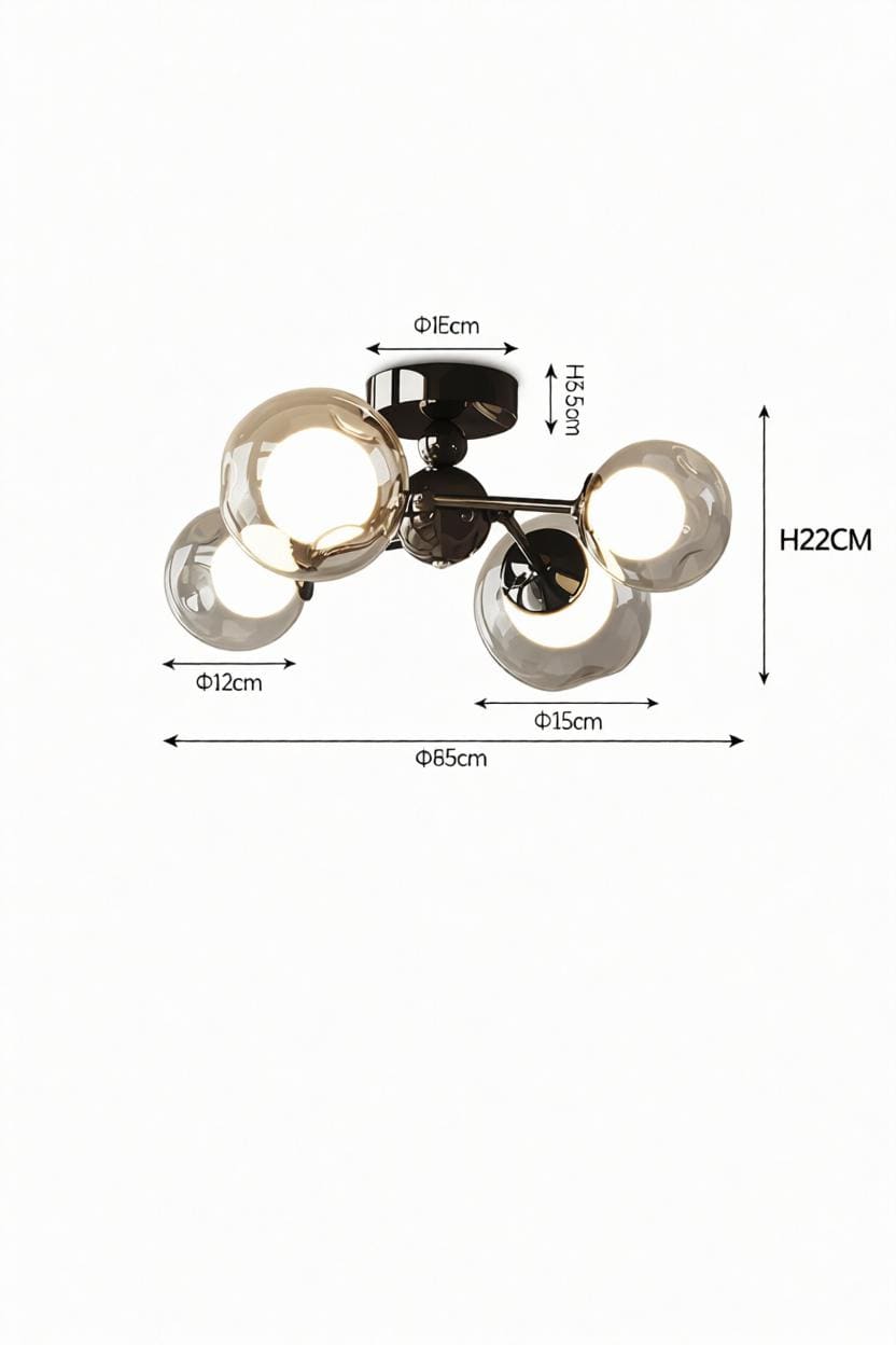 Orisela | Semi Flush Mounted Light - Detail View #4 | HomeCartel
