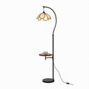 Faylira | Integrated Shelf Floor Lamp
