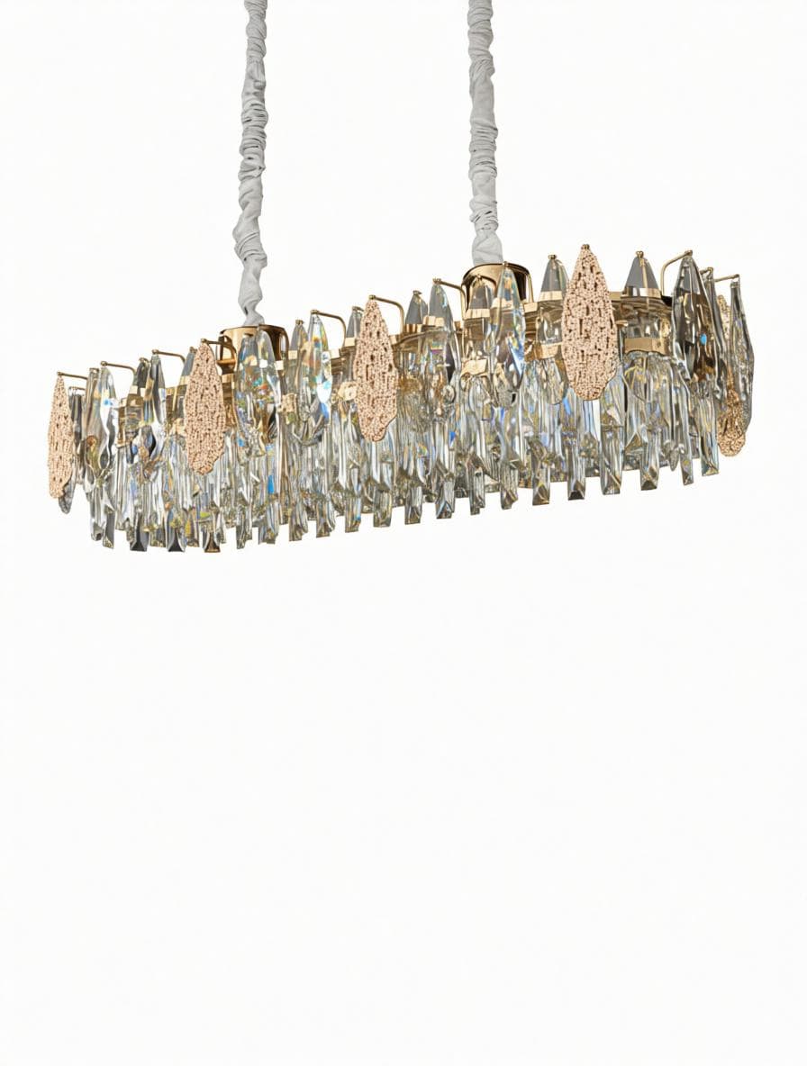 Xanmiryn C | Linear Crystal Chandelier - Detail View #3 | HomeCartel