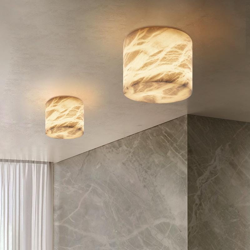 Ortheria | Alabaster Ceiling Mounted Light - Detail View #3 | HomeCartel