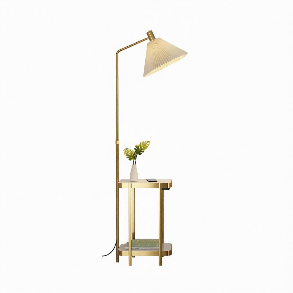 Jorevia | Integrated Shelf Floor Lamp - Detail View #10 | HomeCartel