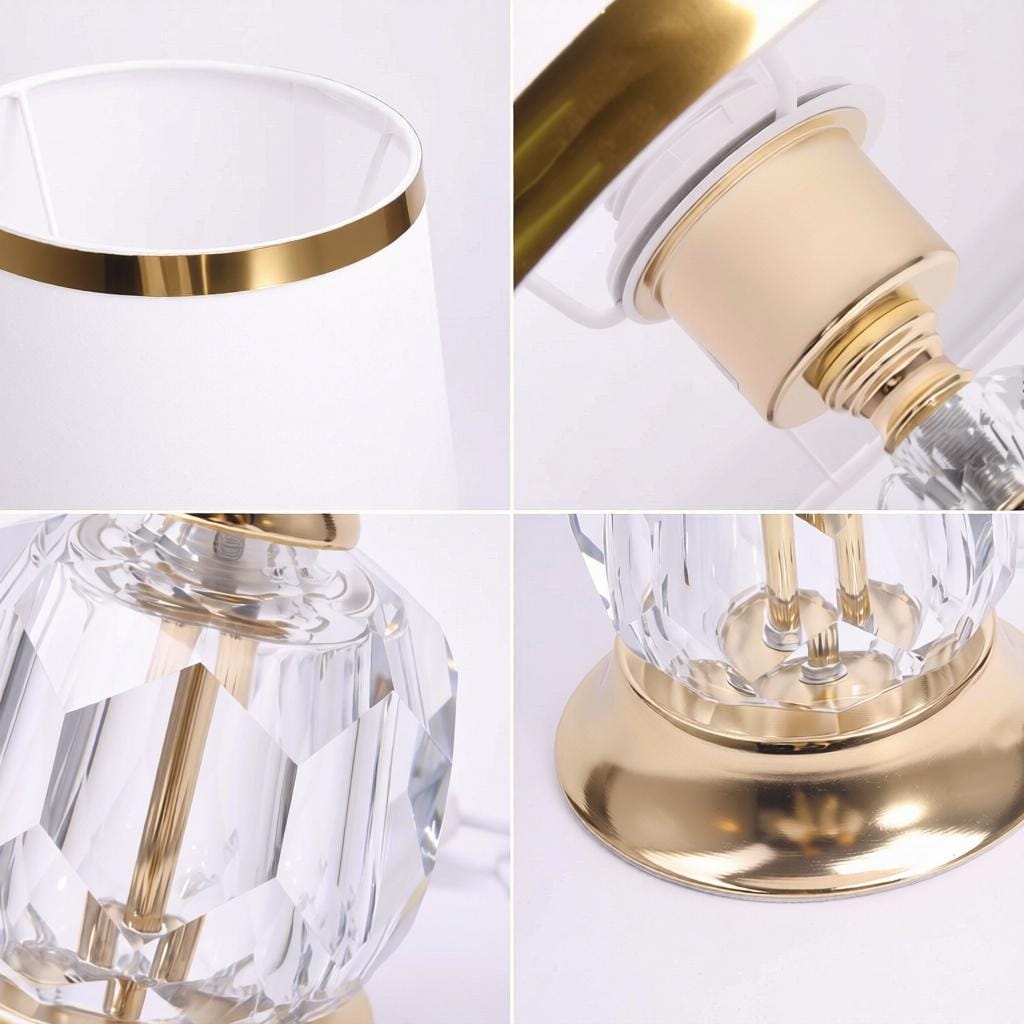 Faynelora | Crystal Table Lamp - Detail View #5 | HomeCartel